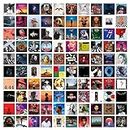 A ART·ZONE 100 Pcs 5x5 Inch | Wall Collage Kit for Room, Album Cover/Music/Rapper/Band/Wall Posters for Bedroom