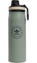 adidas Water Bottle 600 ml, 20 oz Screw Top Green Steel Metal Hot Cold Insulated
