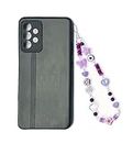 Heddz Acrylic Lilac Anti- Lost Colorful Beaded Phone String | Heart, Butterfly And Flower Charm Handmade Cellphone Case Accessories For Women & Girls