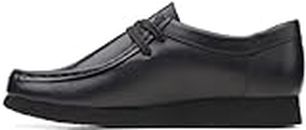 Clarks - Boys Wallabee O Shoes, Color Black Leather, Size: 3 W US Little Kid