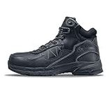 Shoes for Crews Piston Mid Aluminum Toe Unisex Work Shoe, Black, Black, 14