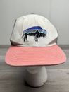Patagonia Hat Trucker Cap Buffalo Fitz Roy Bison Logo Snapback Mesh with Flaws