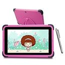 CWOWDEFU Tablettes Tactiles pour Enfants 8 Pouces Android Tablet Kids 32 Go de ROM Tablette Enfants de 6 à 12 Ans avec WiFi Tablet PC (Rose)
