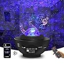 Star Projector Galaxy Projector Night Light for Bedroom Sky with Music Speaker and Remote Control LED Nebula Cloud & Moving Ocean Wave Lamp for Bedroom Game Rooms Home Theatre