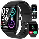 Smartwatch-Herren-mit-Telefonfunktion - 1,8 Zoll Touchscreen smart watch, 111+ Sportmodi, IP68 Wasserdicht Fitnesssuhr Schrittzähler mit Herzfrequenz,Blutsauerstoff,Schlafmonitor,für iOS Android