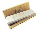 Genuine Arkansas Combination Soft (Medium) and Hard (Fine) Knife Sharpening Bench Stone Whetstone 8" x 2" x 1" in Wood Box MFC-8-C