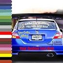 Anley Custom Car Vinyl Lettering - Personalized Text Letter Decals Sticker for Auto Bumper, Vehicle Windshield, SUV, Truck, Boat, Yacht, Laptop - DIY Assorted Colors, Fonts and Size Up to 100" Long