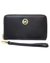 Pre Loved Michael Kors Black Leather Wallet with Elegant Design  -  Wallets
