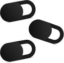 Webcam Cover (3 Pack), 0.03 Inch Ultra Thin Laptop Camera Cover Slide Black