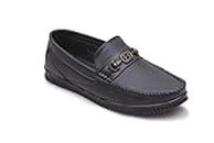 Man s Leather Loafer Shoes for Men |Comfort |Summer |Trendy|Walking |Outdoor | (Black) (10)