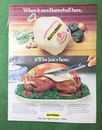 Anuncio de revista vintage años 70 BUTTERBALL pavo congelado cocina americana
