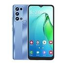 5G Android Smartphone Unlocked&SIM Free, 6.5inch HD Water Drop Screen Mobile Phone, 6GB+128GB Dual Card Dual Standby Cellphone, 12MP+16MP, 5000mAh Battery, Back Fingerprint, Face unlock(Blue)