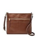 Fossil Women's Fiona Crossbody, Brown Large
