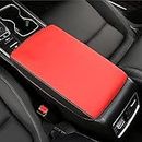 INTGET Car Center Console Armrest Cover for 2021 2020 Honda Accord Accessories 2019 2018 Interior Leather Elbow Arm Rest Cover Pad Cushion for Honda Accord Console Cover(Black with Red)