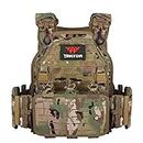 vAv YAKEDA Tactical Vest for Men Military 1000D Nylon Quick Release Cutting Modular Vest Multicam Lightweight Vest (CP)