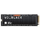 WD_BLACK 1TB SN850X NVMe Internal Gaming Solid State Drive with Heatsink - Works with Playstation 5, Gen4 PCIe, M.2 2280, Up to 7,300 MB/s - WDS100T2XHE