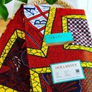 Tissu wax motif multicolore / pagne wax imprimé africain, Wax HOLLANTEX