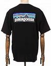 Patagonia Herren Men's P-6 Logo Responsibili-tee® T Shirt, Schwarz, M EU