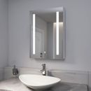 EMKE Bathroom Mirror Cabinet With LED Lights Shaver Socket Demister Illuminated