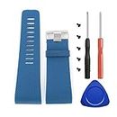 T-BLUER for Fitbit Surge Bands, Replacement Silicone Bands Straps for Fitbit Surge Watch Fitness Tracker Watch Band Wristband Accessories Large, Blue