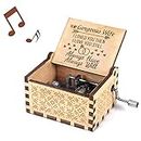 You are My Sunshine Music Box, Gift for Wife from Husband Vintage Wooden Hand Crank for Wedding Anniversary/Valentine's Day/Birthday (Wood)