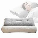 Mystoneer Super Ergonomic Pillows for Sleeping, 2 Pack with Multiple Purchase Options (White,Large (18.9" *29.1", Pack of 1))