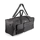 Fitdom 130L 36" Heavy Duty Extra Large Sports Gym Equipment Travel Duffle Bag W/Adjustable Shoulder Strap & 7 Compartments. Perfect for Soccer Baseball Basketball Hockey Football, Team Coaches & More