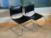 2no. x Mies van der Rohe MR10 Dining Chairs Weissenhof Vintage 1970s Thonet