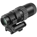 Feyachi M36 1.5X - 5X Red Dot Sight Optics Magnifier with Flip to Side Mount