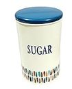 THM The Home Markets Sugar Jar, Food Storage Canister, Container Off White - 900 Ml, Metal Kirchen Storage Jar