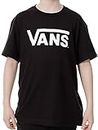 Vans Classic Boys Camiseta, Negro (Black/White), L para Niños