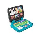 Fisher-Price Laugh & Learn Let's Connect Laptop - UK English Edition, Electronic Toy with Smart Stages Learning Content for Infants and Toddlers, HGW96