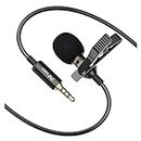 PoP voice Upgraded Lavalier Lapel Microphone, Omnidirectional Condenser Mic for Apple iPhone iPad Mac Android Smartphones, Youtube, Interview, Studio, Video, Recording Mic