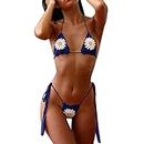 AMDOLE Amazon Deals Clearance Shorts Pyjama Homme Femmes Casual Beach Resort Solid Color Daisy Knitting Binding Split Bikini Suit Bikini Cristal Today Deals of The Day
