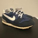 1987 Vintage Nike Baby Toddler Navy Blue White Running Shoes sz. 7.5c