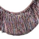 MIPPER 10 Yards 4 Inch Wide Metallic Fringe Trim DIY Latin Dance Dress Clothing Accessories Xmas Party Decor Shiny Tassel Lace (Multicolor)