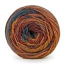 Ganga Crypto Yarn Acrylic Knitting Wool Ball, Brown Purple Green Colour Ball (200 Grams). Suitable for Craft, Babywear Blankets, Ponchos mufflers, caps, Thick mota Needle Crochet Hook Thread;