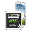 SHENMZ Galaxy S4 Battery,Upgraded 4200mAh Li-ion Replacement Battery for Samsung Galaxy S4 EB-B600BE,AT&T I337,Verizon I545,Sprint L720,T-Mobile M919,R970,I9500,I9505,LTE I9506