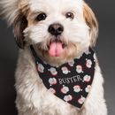 Traje personalizado de pañuelo para perro SANTA NEGRO Navidad para mascotas accesorios