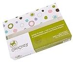 OsoCozy Organic Cotton Prefold Cloth Diapers Better Fit Large 4x8x4 Layering (6pk) - Super-Soft, Thick, Absorbent, Durable and Ecologically Friendlier. Unbleached Natural Color, Fits 14-30 lbs.