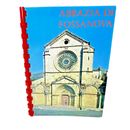 Libro de gira The Abbey of Fossanova vintage años 70 encuadernado en espiral en cuatro idiomas