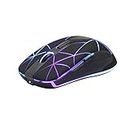Rii Gaming RM200 Wireless - Mouse da gioco senza fili, 1600 DPI, 5 Pulsanti, Ricaricabile, con luci LED Colorate