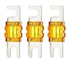 Mini ANL 40 Amp Fuse For Automotive Marine Audio Video System Electronics Fuse 3 Pack (40A)