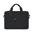 RAINYEAR 15 Inch Laptop Case Sleeve Shoulder Bag Compatible with 15.4 MacBook Pro, Surface 3/4 15", New XPS 15 Touch, Polyester Messenger Bag Carrying Computer Case Briefcase for Men Women,Black