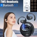 Ear Hook Mini Bluetooth 5.3 Headset TWS Earphones Earbuds Stereo Bass Headphones