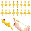 16 Pieces Rubber Chicken, Rubber Chickens Chicken Toys Prank Slingshot Rubber Chicken Sling Shot Pranks for Adults for Party Favors Activity Gift