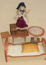 antique doll: very nice antique doll furniture set and a doll