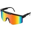 Mkitnvy Gafas de Ciclismo Polarizadas, Gafas de Sol Deportivas, Gafas Ciclismo Hombre Mujer, con Protección UV400 para Conducir Correr Pesca Esquí Golf Running MTB Bicicleta Accesorios