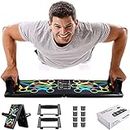ElectroSky ABS Pushup Board, 15 in 1 Push up board for men, push up bar, push up stand, pushup bars, gym equipment for men, excersing equipment, chest workout equipment (Black)