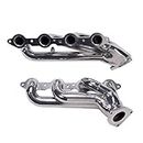 BBK 40060 1-3/4" Shorty Tuned Length Performance Exhaust Headers for GM Truck And SUV 6.0L - Polished Silver Ceramic Finish